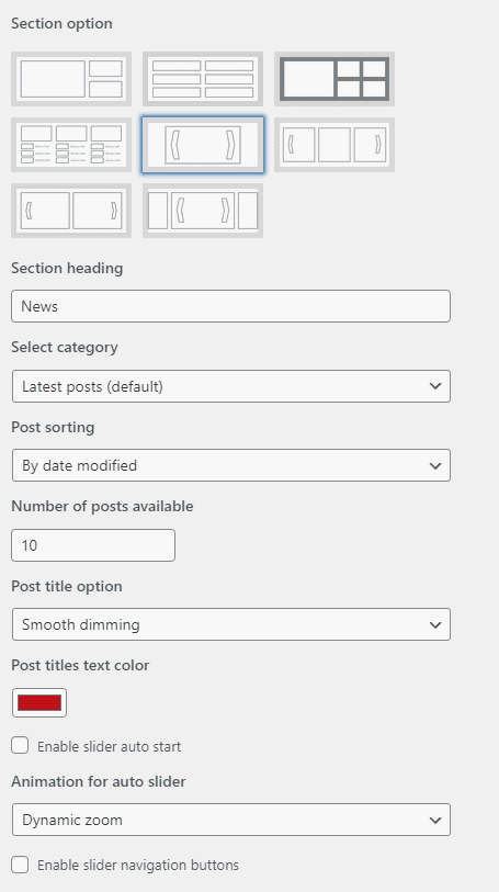 Home Page Builder