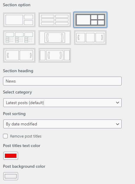 Home Page Builder