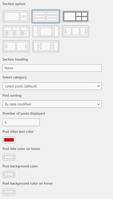 Home Page Builder