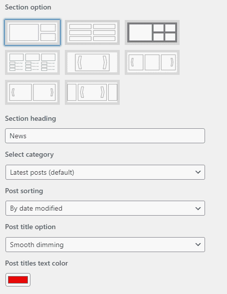 Home Page Builder