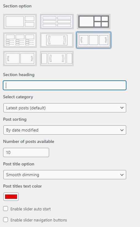 Home Page Builder